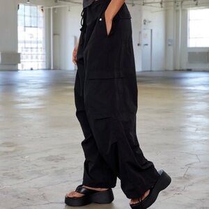 Local European Parachute Pants Black Size XS/S